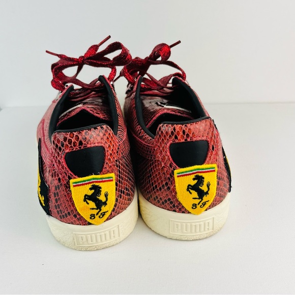 Puma Clyde” snakeskin print Lamborghini sneakers - Picture 6 of 7